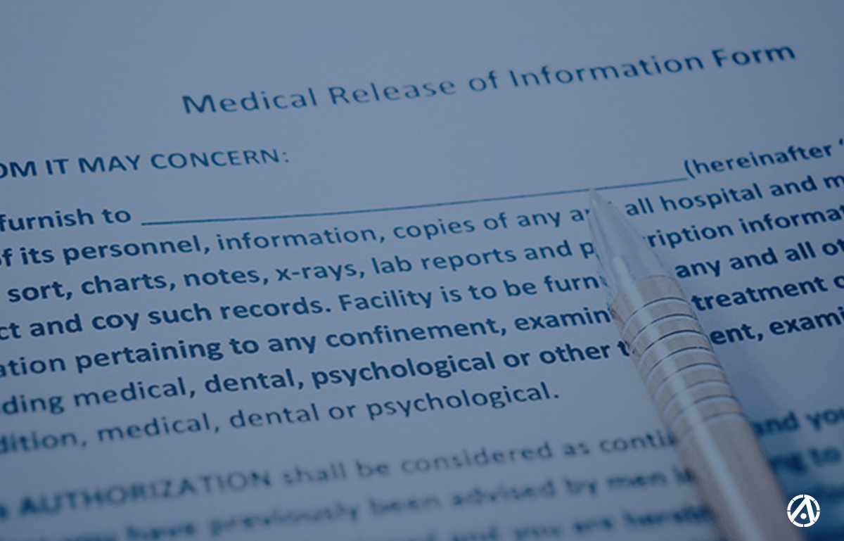 Image of medical information form for an article covering HIPAA Omnibus Rule