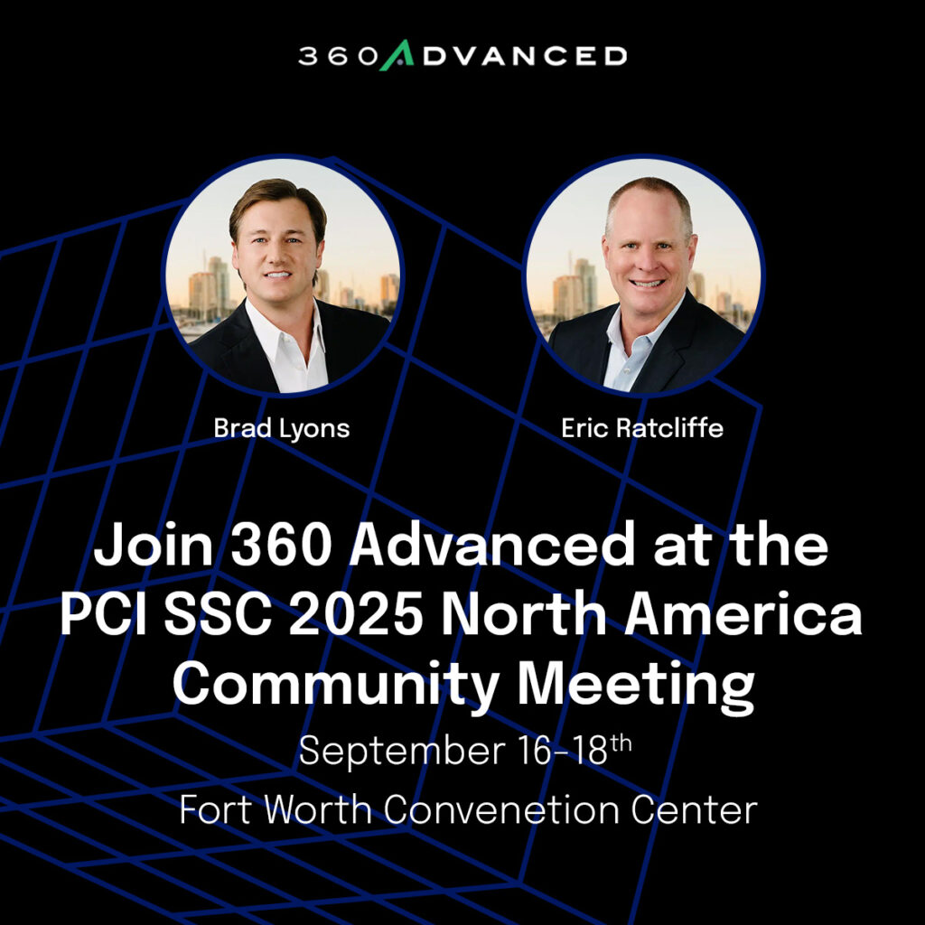 PCI-Conference-2025 - Cybersecurity & Compliance | 360 Advanced graphic for the 2025 PCI North America Summit
