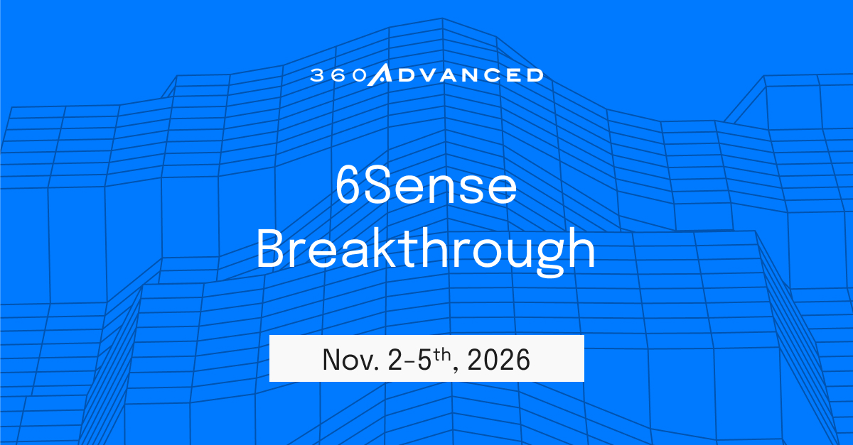 graphic for the 6Sense Breakthrough conference